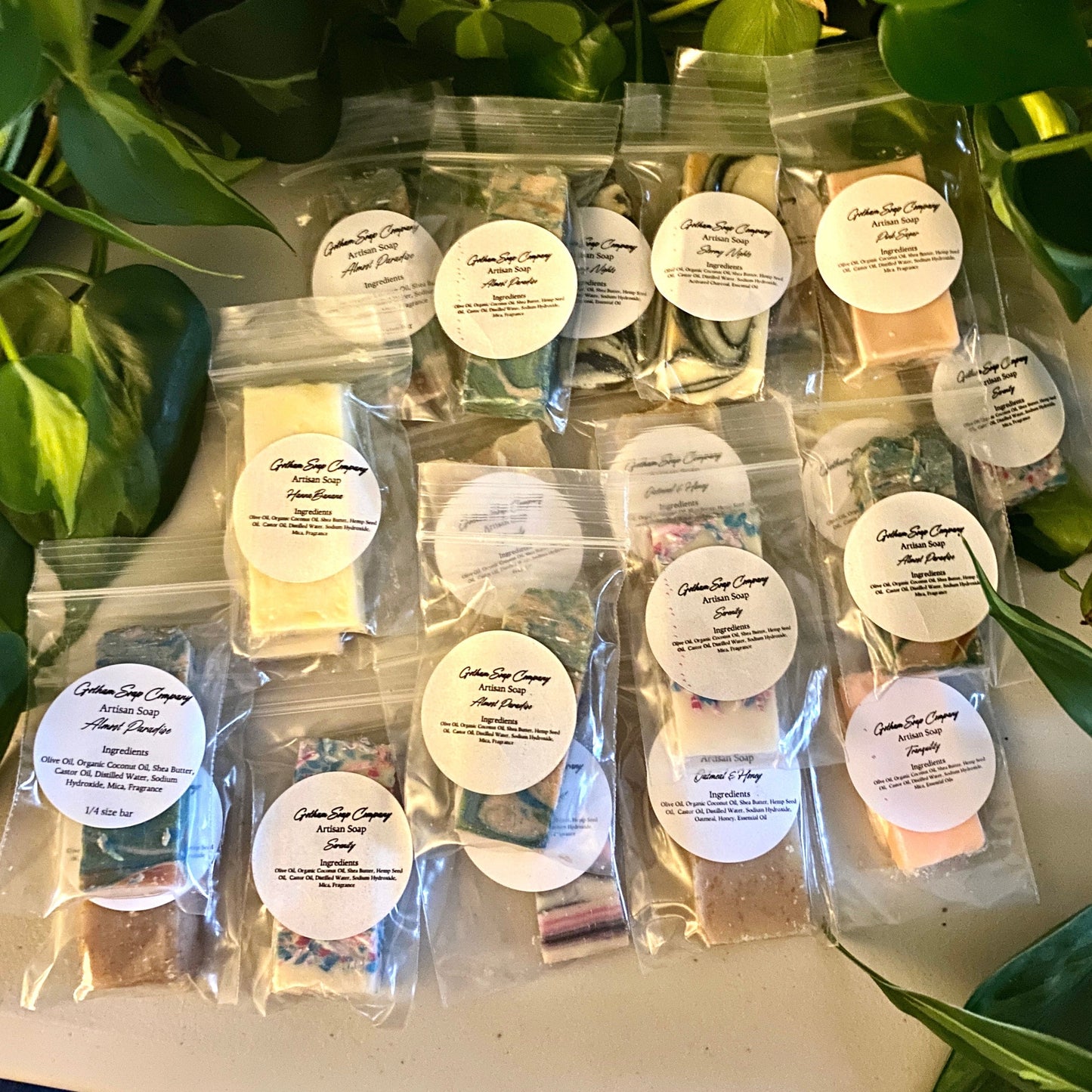 Gotham Soap Company Soap Sample Box Soap On the table